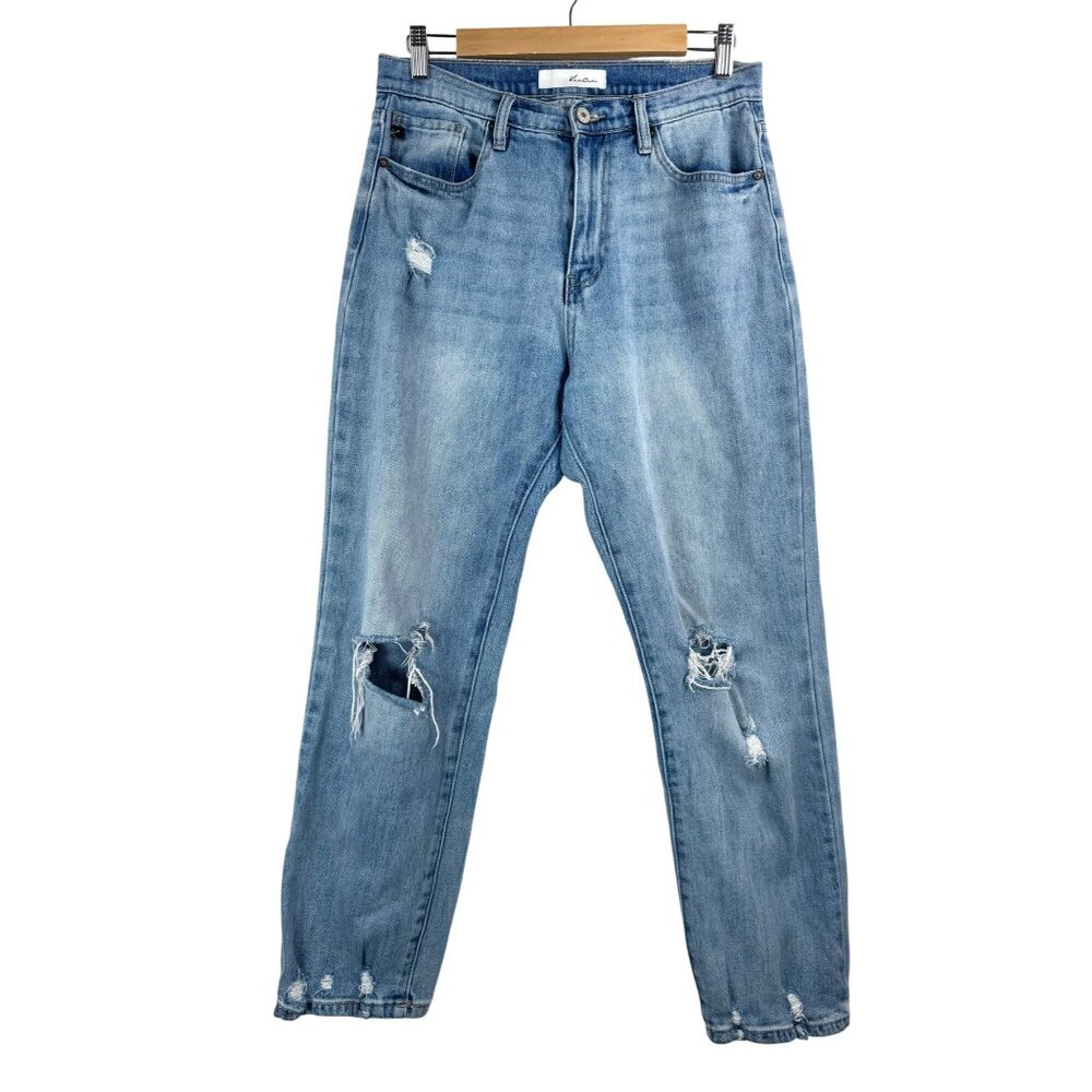 Kancan high rise boyfriend‎ distressed jeans boho 90s sz 28